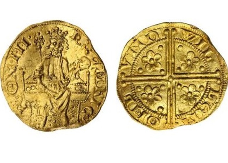 英国德文郡金属探测仪器发现公元1257年的“亨利三世金币便士” 估值40万英镑