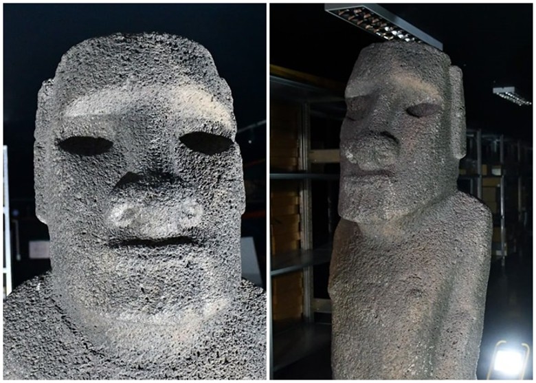 智利国家自然历史博物馆把毛埃石像归还给复活岛原住民