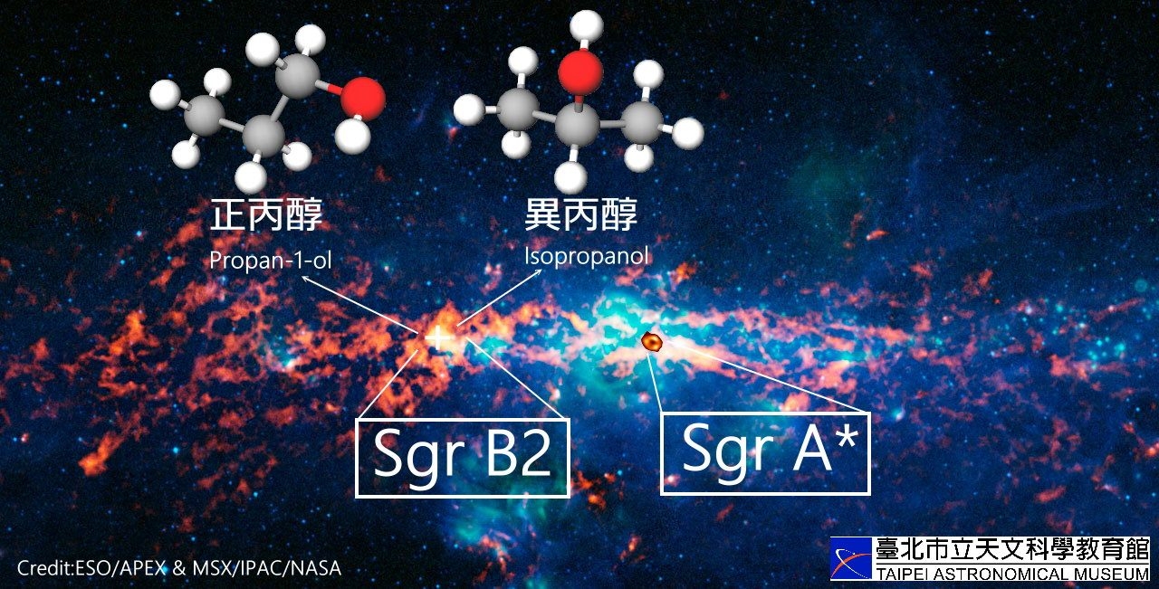 银河系中心附近发现最大“酒精”分子可能是恒星形成的关键
