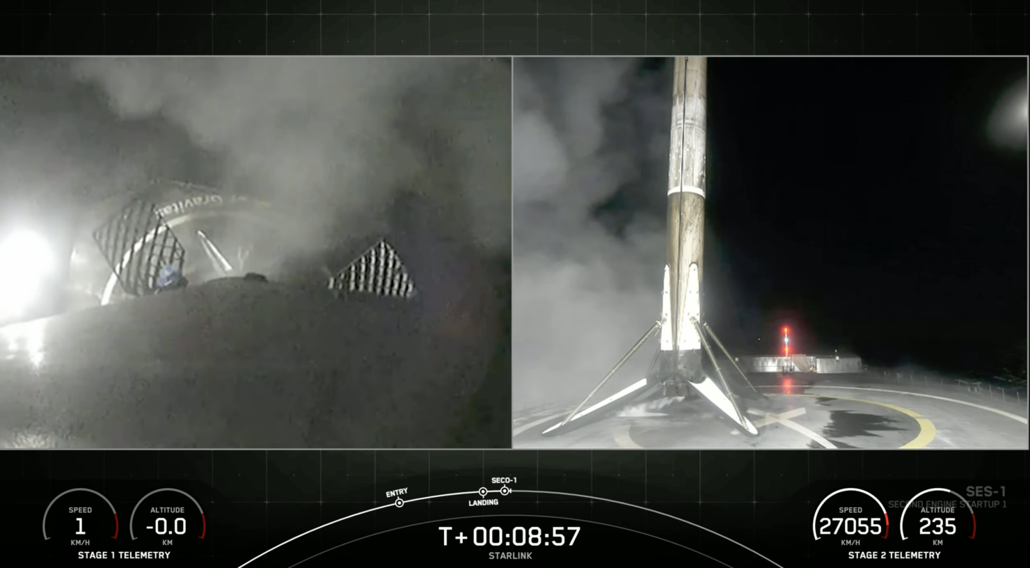 SpaceX“猎鹰9号”火箭发射为观众提供令人叹为观止的视觉效果