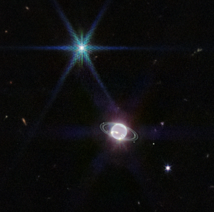 詹姆斯·韦伯太空望远镜捕捉到海王星的惊人图像