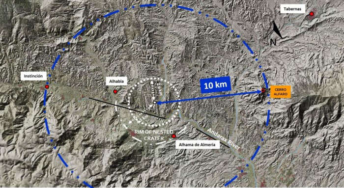 西班牙第一个可能的陨石撞击坑在南部的阿尔梅里亚省发现