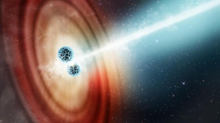 哈勃太空望远镜观察到中子星合并引发的爆炸与喷射事件GW170817