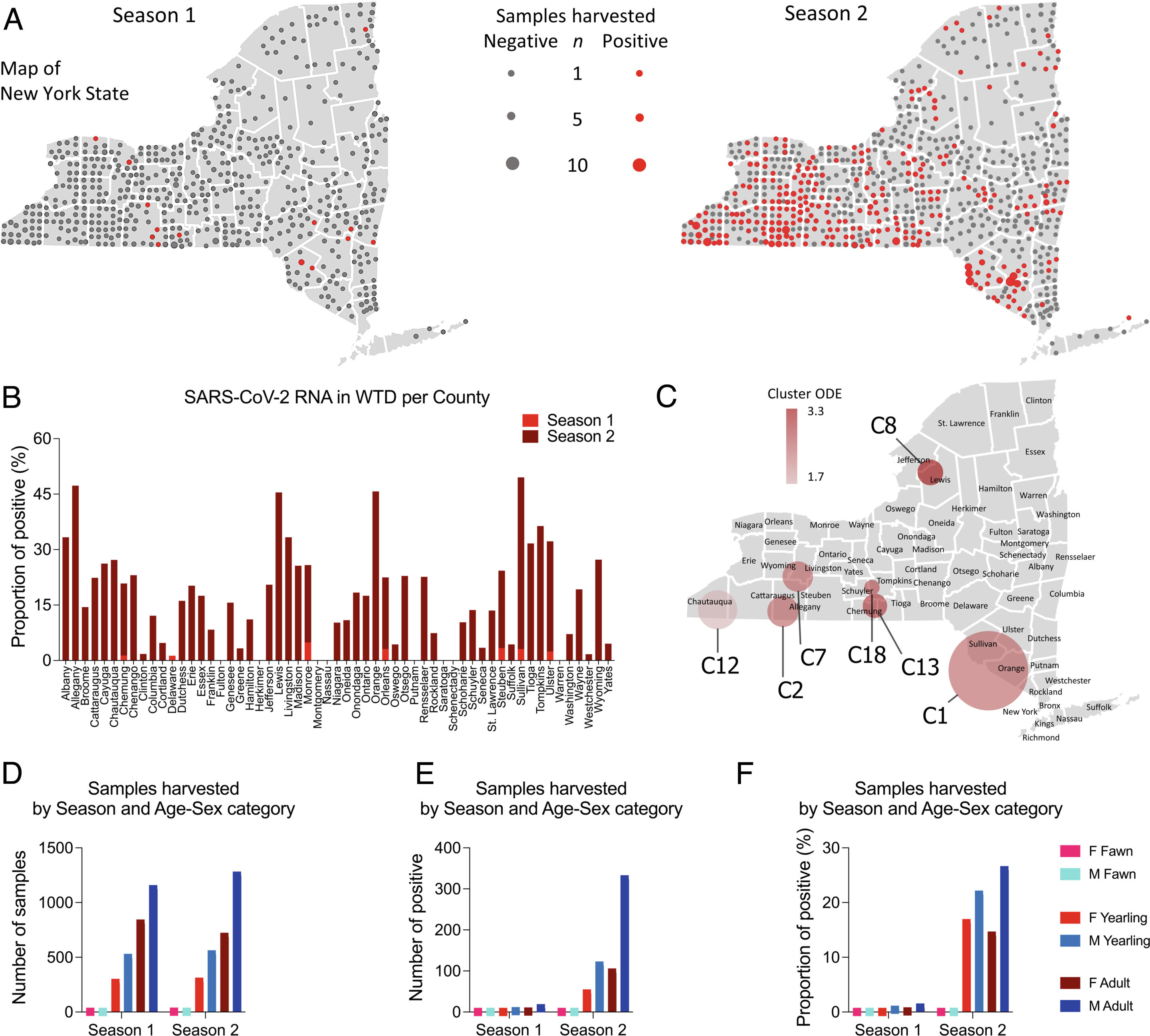 研究人员发现鹿携带SARS-CoV-2变体,这种变体在人类中已经灭绝