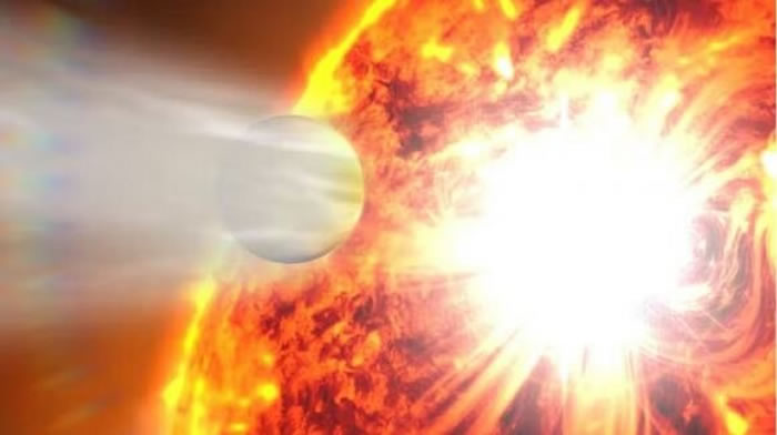 这颗系外行星围绕其恒星的两极运行