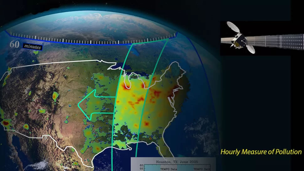 美国宇航局新的空气污染传感器将实时监测美国上空的烟雾