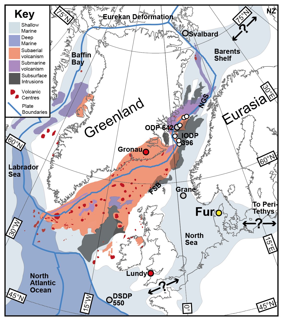 研究发现5600万年前北大西洋火山活动是气候变化的主要驱动力