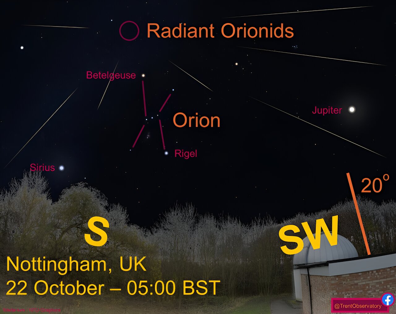 如何观看十月的猎户座流星雨,并思考天空的奇迹
