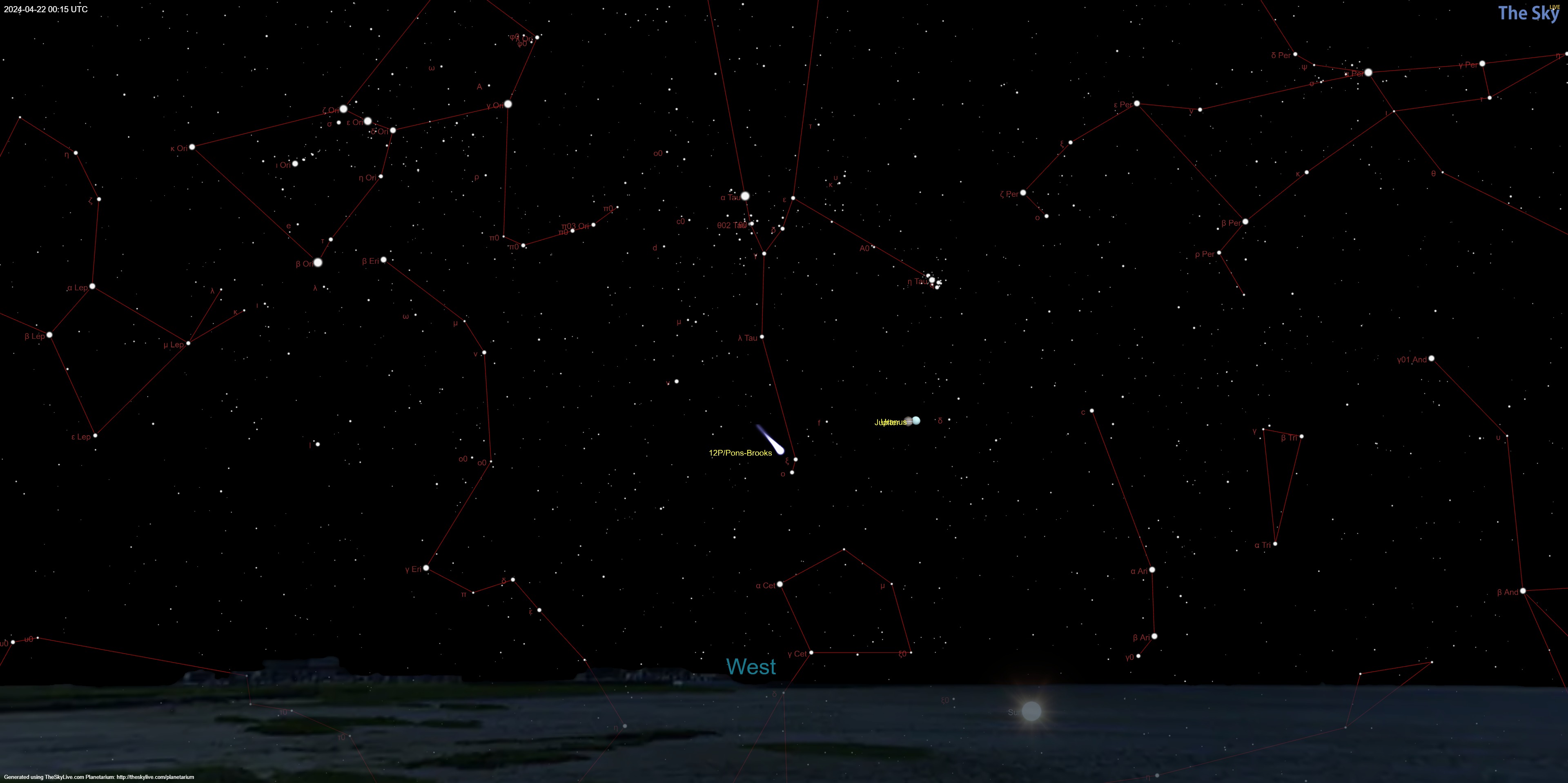 “魔鬼彗星”12P/Pons Brooks今晚达到最高亮度,以下是查看方法