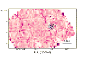 詹姆斯·韦伯太空望远镜看到一个古老的黑洞与碰撞的星系共舞