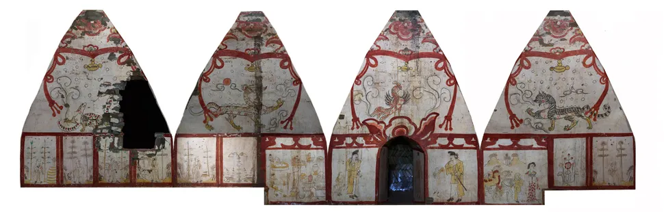 中国出土的唐代陵墓壁画令人惊叹,可能描绘了一个金发的“西方人”