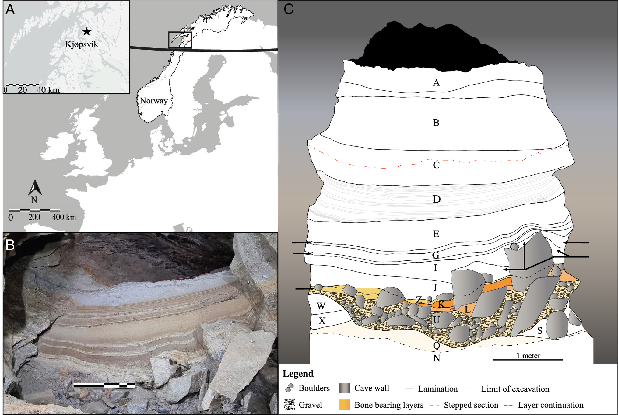 科学家在挪威洞穴中发现了75000年前的北极动物遗骸