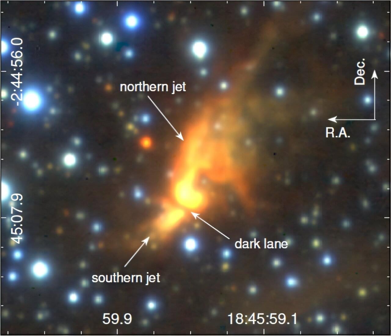 YSO-G29:天文学家探测一个巨大的年轻恒星物体的性质