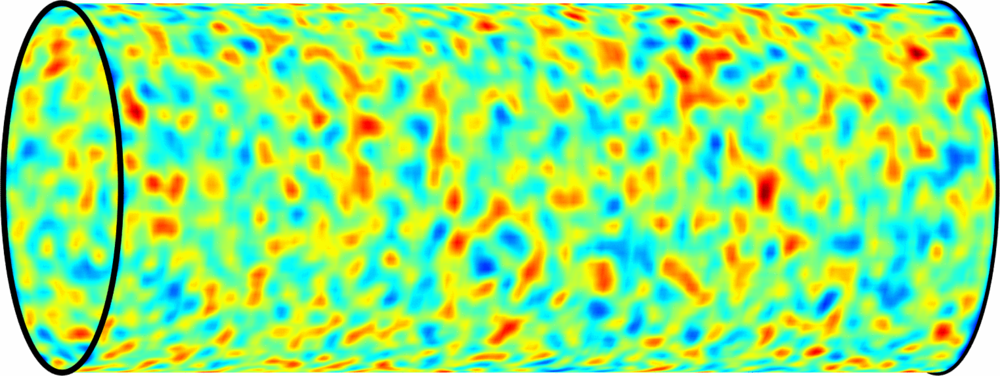 一个长而凹凸不平的毛毛虫状虫洞可能连接两个黑洞