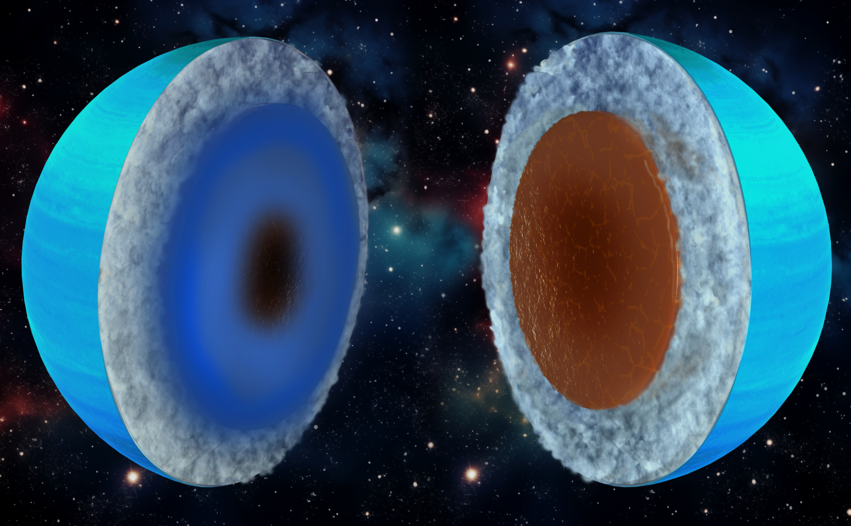 天王星和海王星可能是岩石巨人